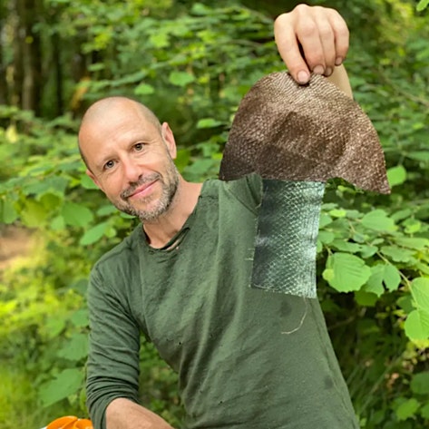 2024 Masterclass Hands-on fish skin leather making, and mushroom paper fish skin leather making journal with Fergus Drennan: Saturday 17th August 1630