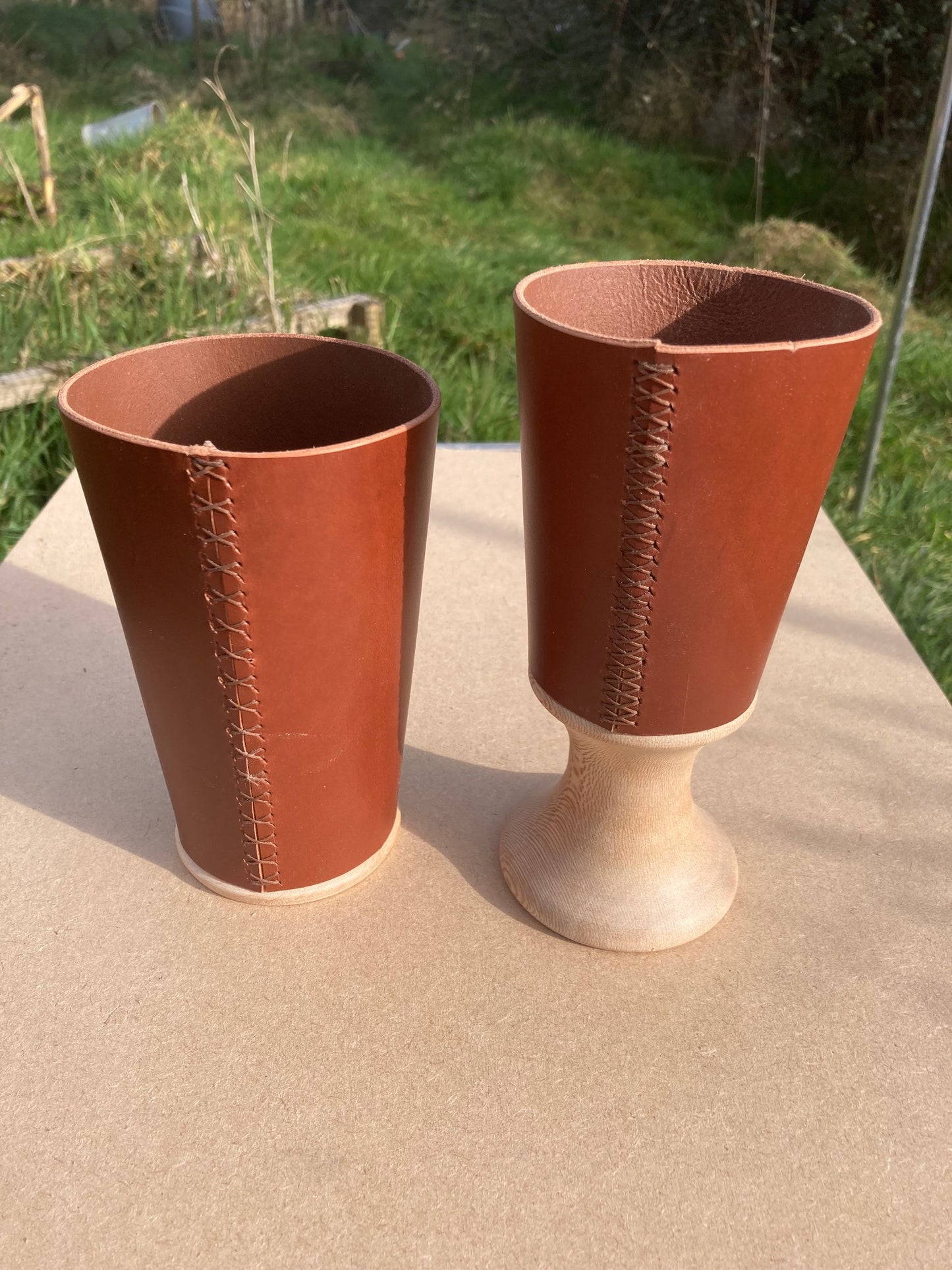 Masterclass 2025: Make a wood and leather Tankard or Goblet With Bardster from Bison Bushcraft